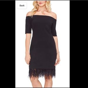 vince camuto dress off the shoulder